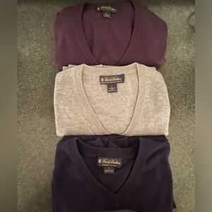 Lot of 3 Brooks Brothers sweater vests - size large